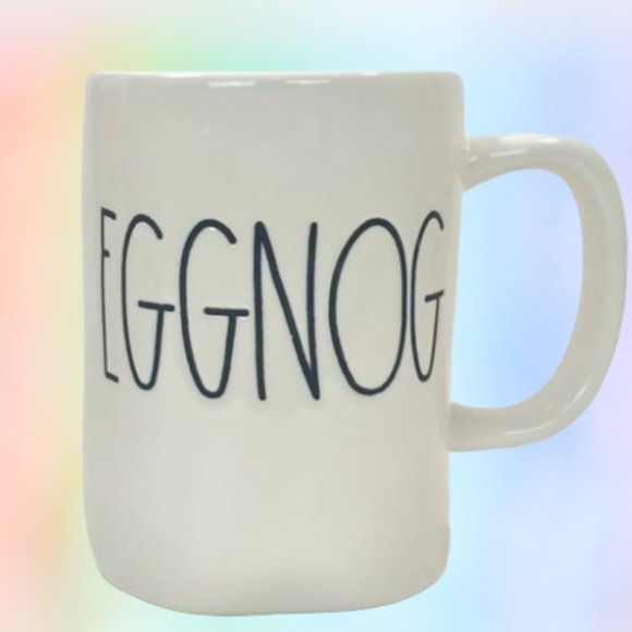 Rae Dunn EGGNOG Ceramic White 16 oz. Mug - Picture 1 of 4